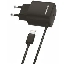 Carregador Ecopower EP-7069 USB-C/Lightning/20W - Black