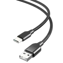 Cabo Xo NB249 Type-C/USB-A 5A/1M - Preto