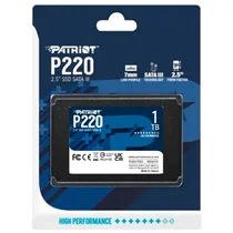 SSD Patriot P220, 1TB, 2.5", SATA 3, Leitura 550MB/s, Gravação 490MB/s, P220S1TB25 2.5" 9SE00172-P220S1 TB25