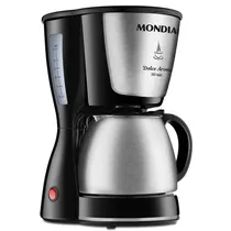 Cafeteira Elétrica Mondial Dolce Arome C-37JI - 800W - 30 Xícaras - 110V/60HZ - Prata e Preto