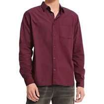 Camisa Caterpillar Masculino Foundation Convertible LS M Bordó - 4020021-12559