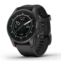 Smartwatch Garmin Epix Pro Gen 2 Sapphire 010-02802-14 com 42MM / Tela Amoled / 10 Atm / 32GB / Wi-Fi - Titanium Carbon Grey