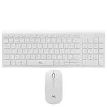 Tec/Mouse Mtek KM-5515W Portugues Wirerless White