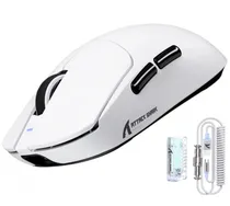 Mouse Gamer Sem Fio Attack Shark X8 Ultra PAW-3950MAX Trimodo USB-C BT 2.4GHZ White