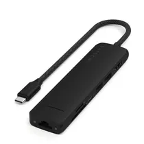 Satechi Hub ST-P7SK Slim Multiport Adapter 7 En 1 USB-C / Ethernet Black