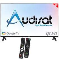 Smart TV Qled 85" Audisat AD-85Q-Go (2026) 4K Ultra HD Google TV Wi-Fi/Bluetooth (1 Ano de Garantia)