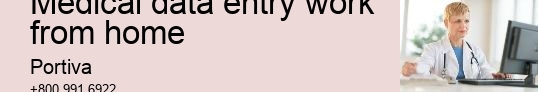 medical data entry work from home