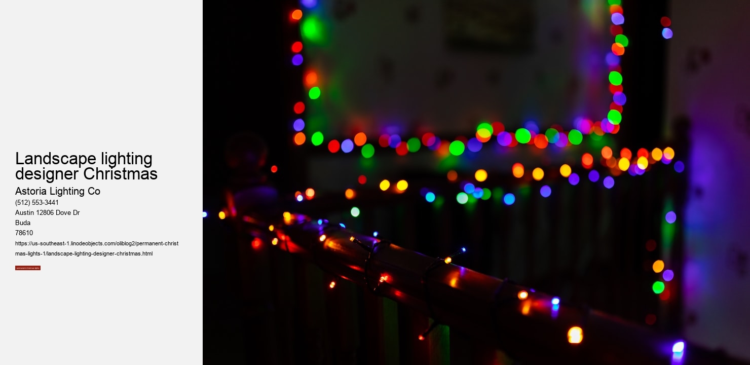 landscape lighting designer Christmas