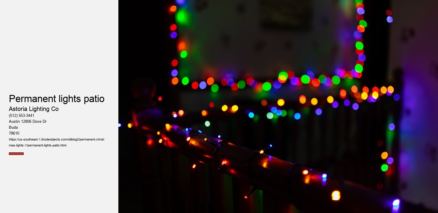 permanent lights patio