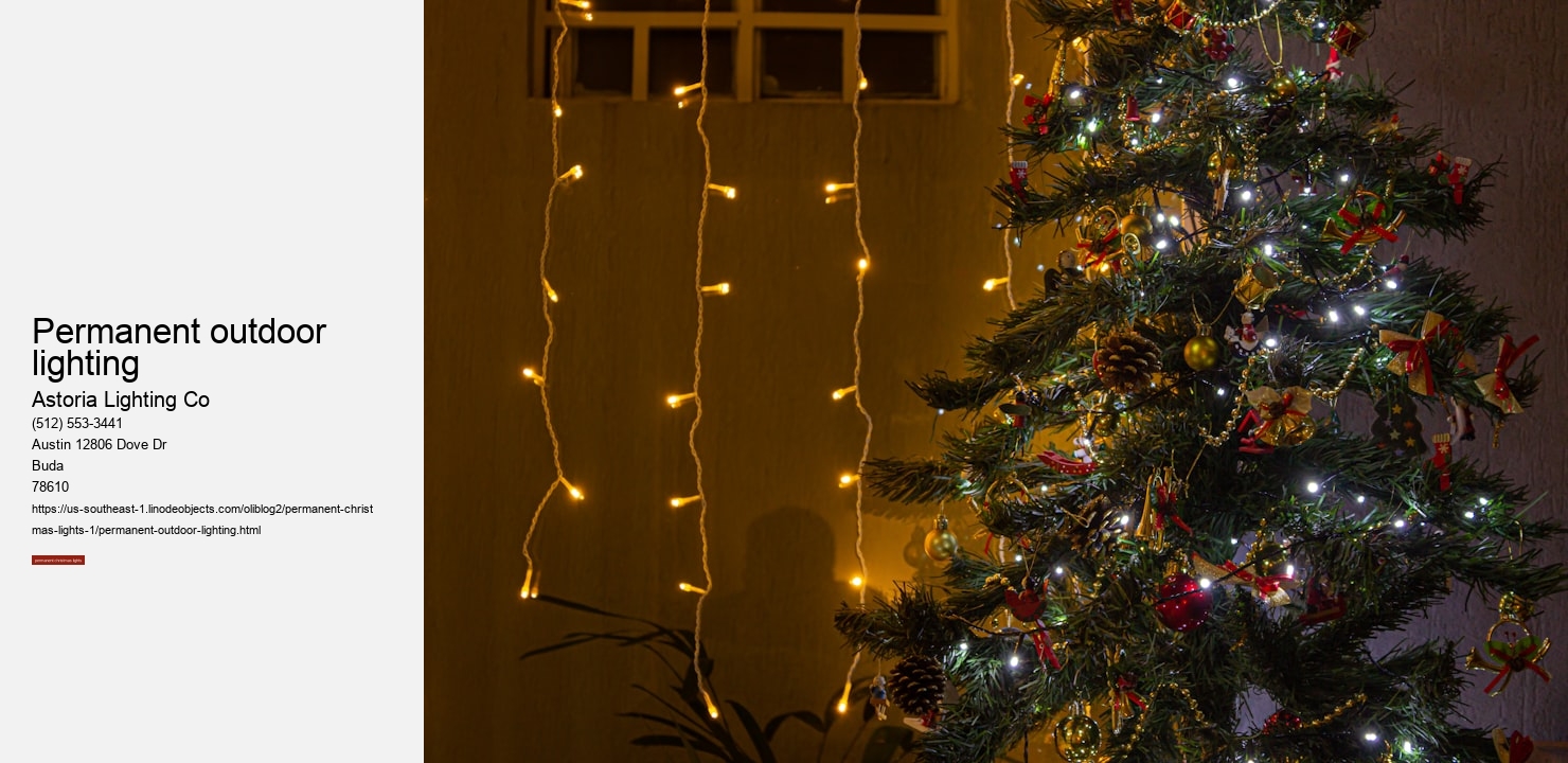 permanent outdoor lighting