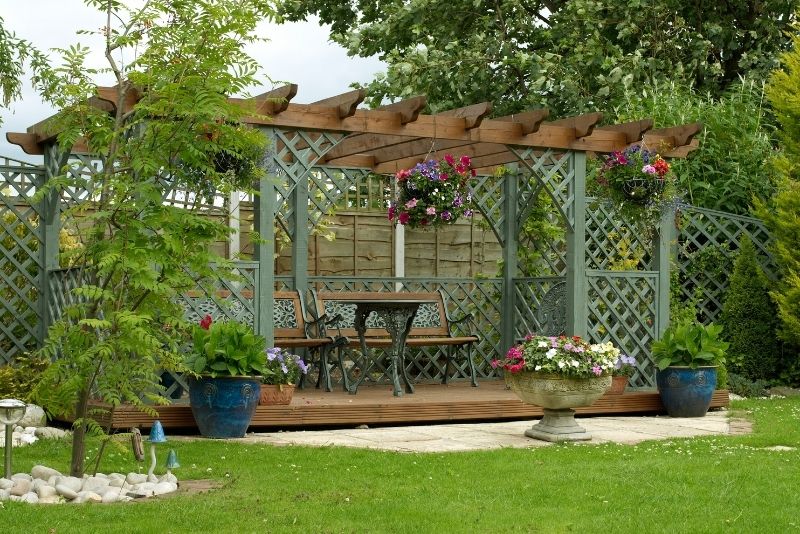 rustic pergola