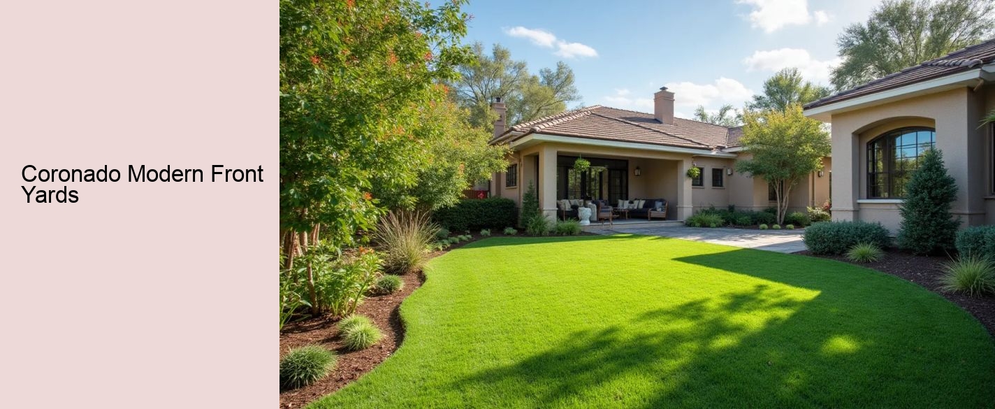 Coronado Modern Front Yards