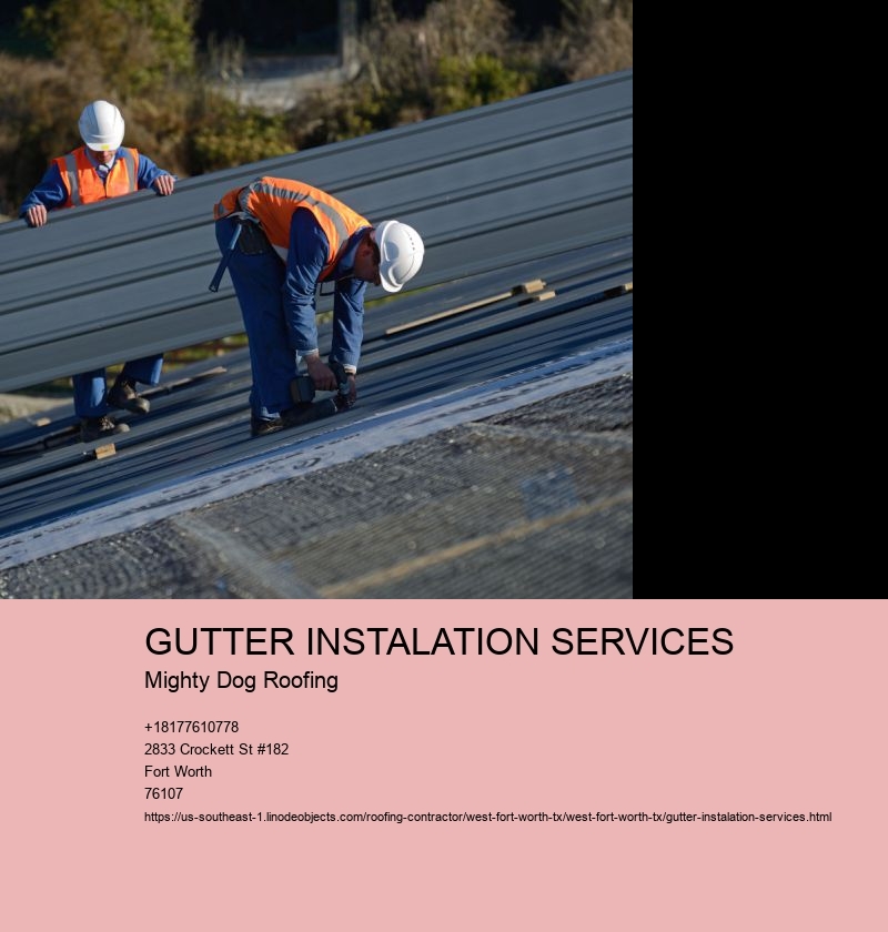 GUTTER INSTALATION SERVICES Mighty Dog Roofing ROOFING SERVICES
