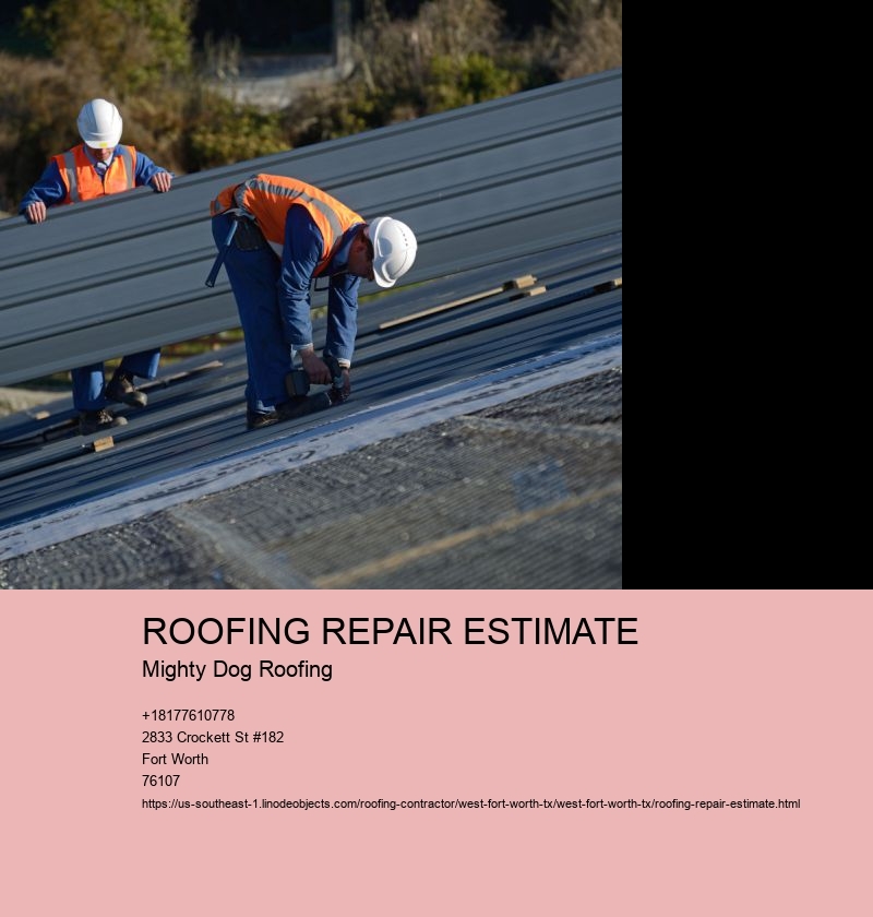ROOFING REPAIR ESTIMATE