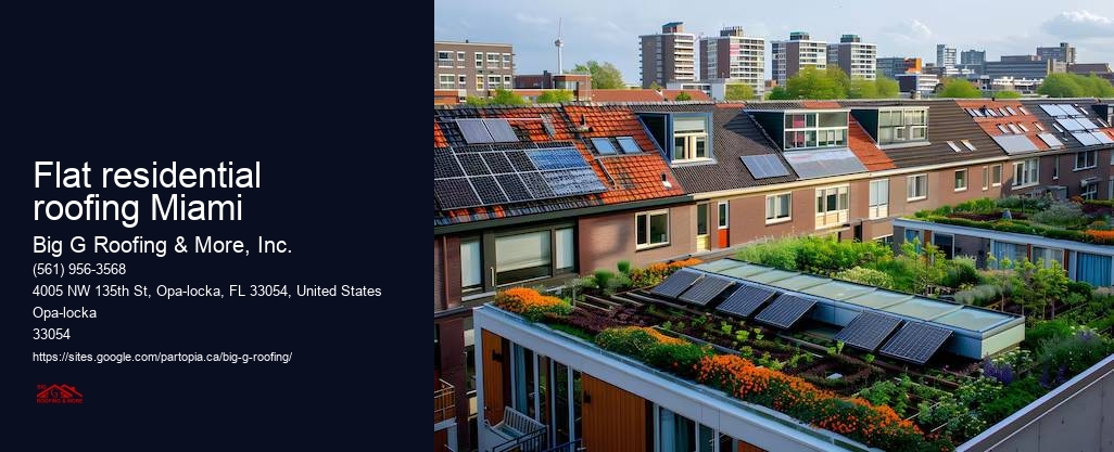 Flat residential roofing Miami