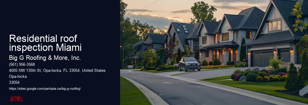 Residential roof inspection Miami