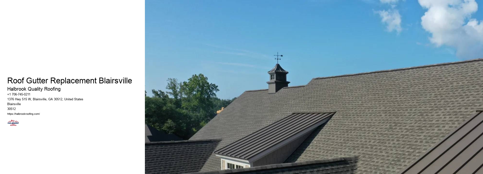 Roof Gutter Replacement Blairsville