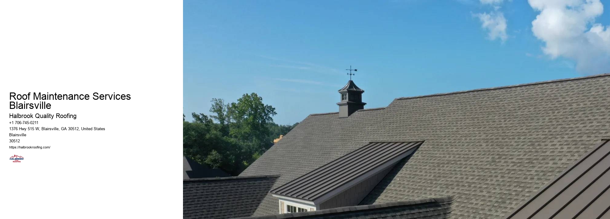 Roof Maintenance Services Blairsville