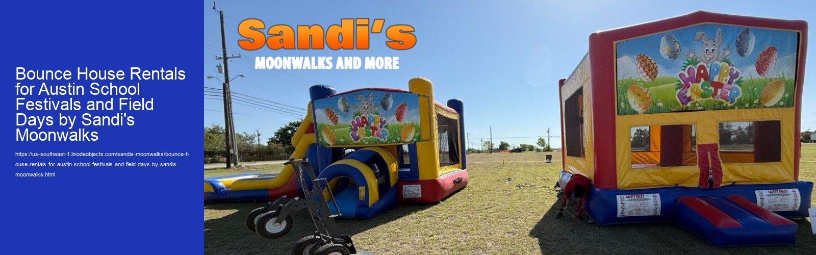 Bounce House Rentals in Texas for Birthday Parties by Sandis Moonwalks