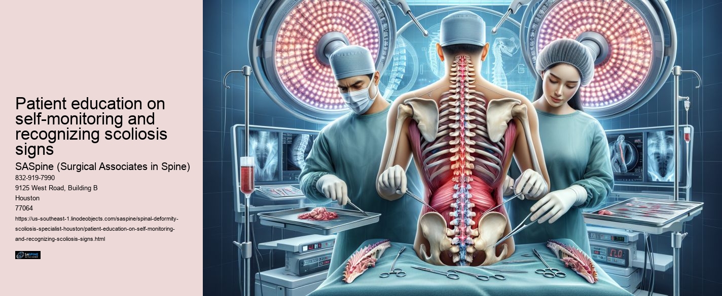 Patient education on self-monitoring and recognizing scoliosis signs