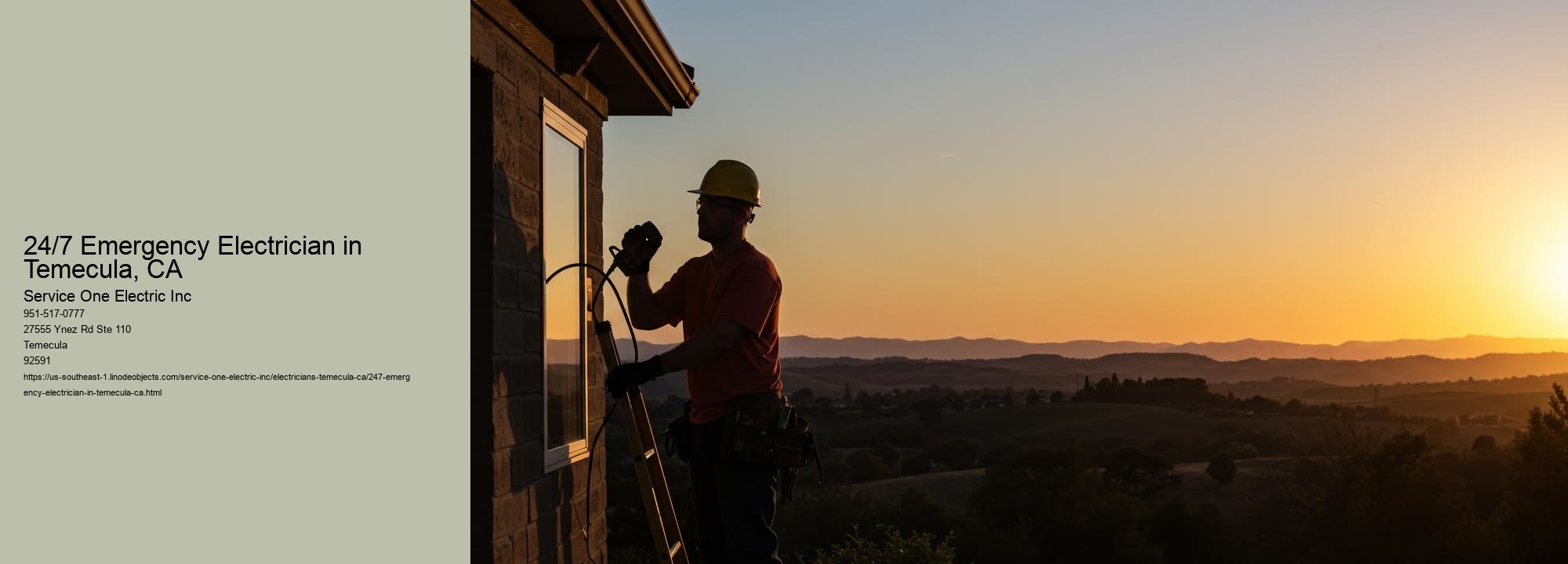 24/7 Emergency Electrician in Temecula, CA