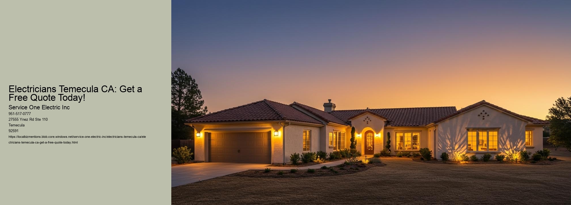 Electricians Temecula CA: Get a Free Quote Today!