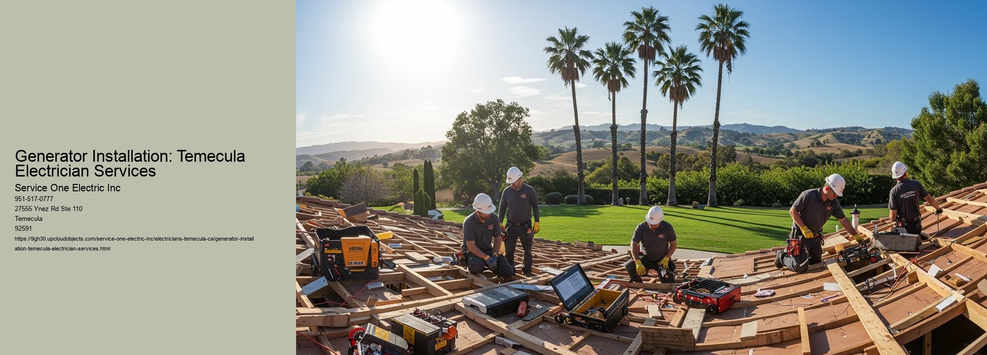 Generator Installation: Temecula Electrician Services