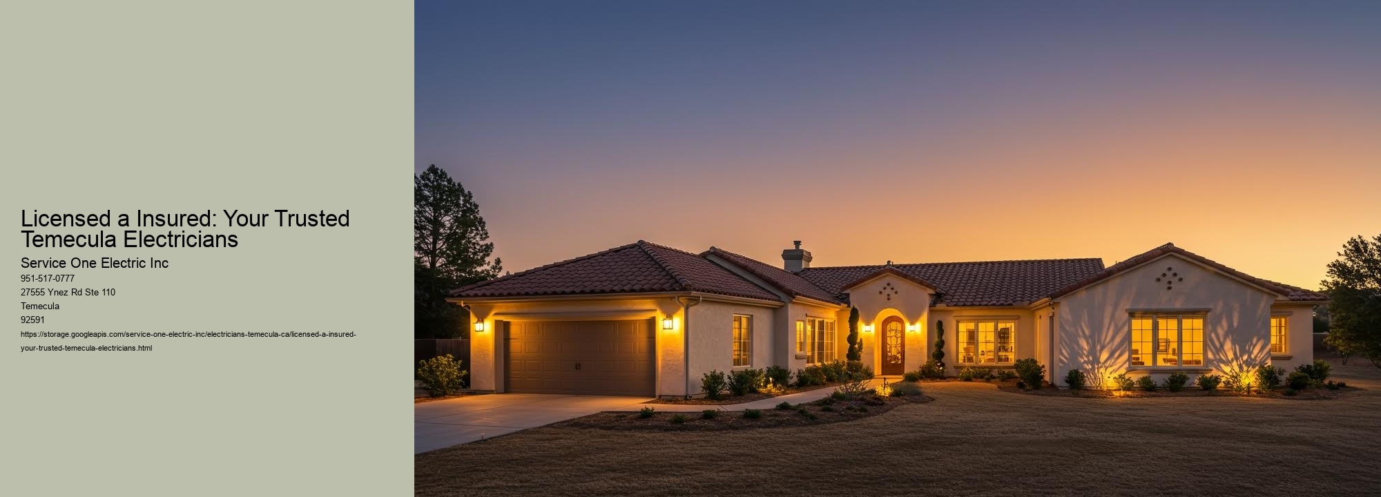 Licensed a Insured: Your Trusted Temecula Electricians