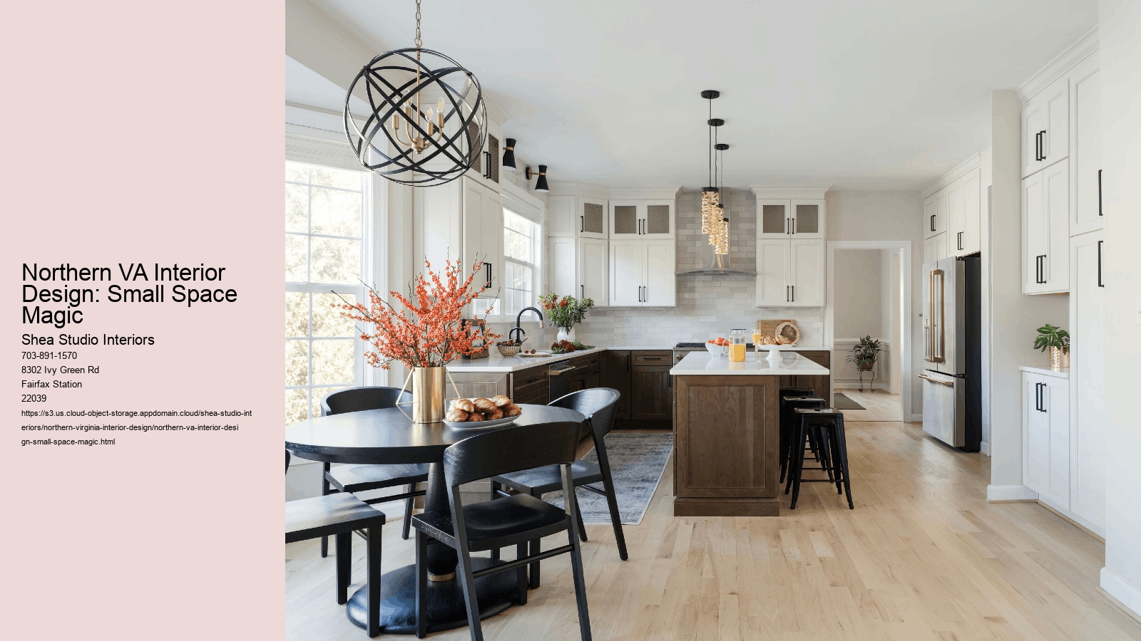 Northern VA Interior Design: Small Space Magic Shea Studio Interiors Northern VA Interior Design: Small Space Magic