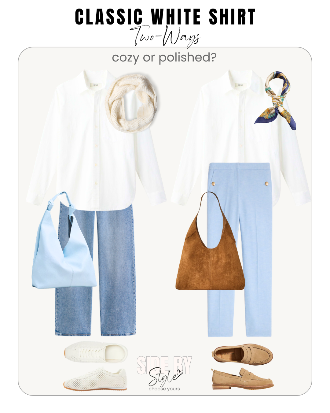 Classic White Shirt - Cozy or Polished 1