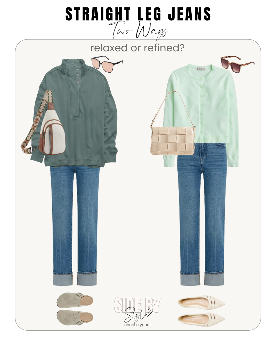 Straight Leg Jeans - Relaxed or Refined 1