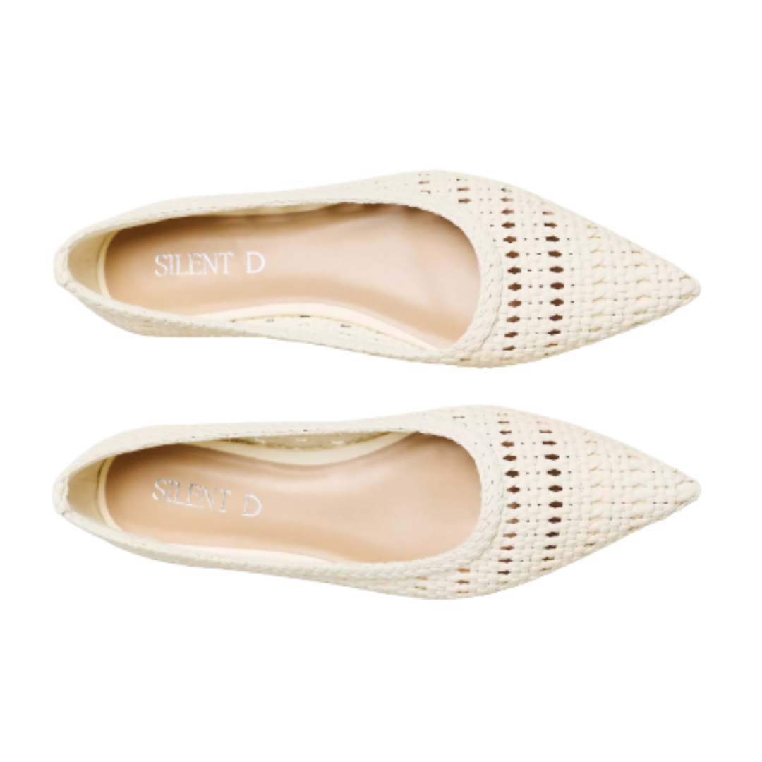 Silent D Woven Pointed Toe Flats