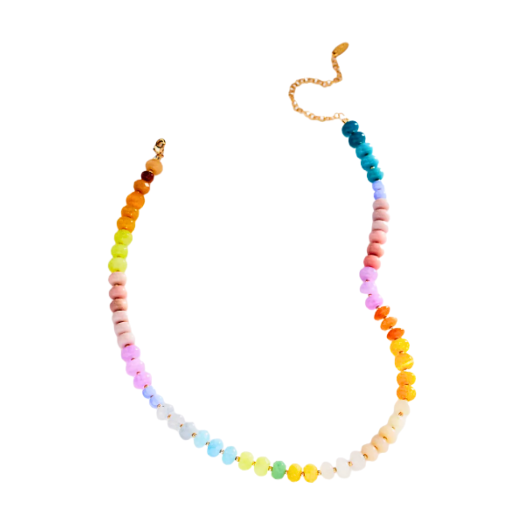 Anthropologie Rainbow Bead Necklace