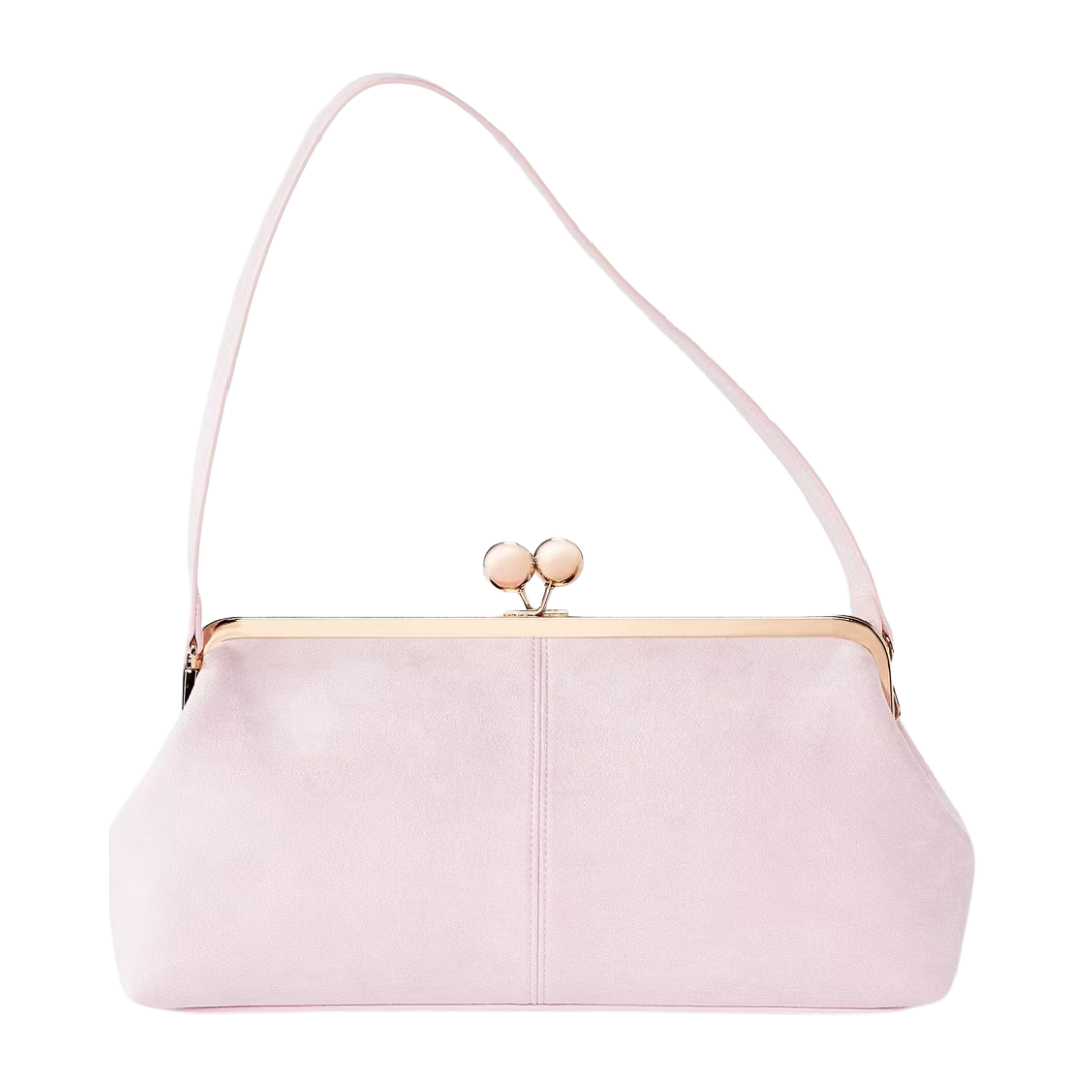 A New Day Pink Kisslock Shoulder Bag