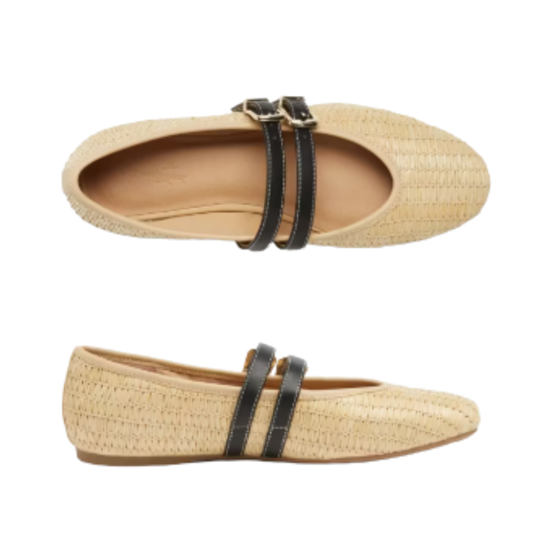 Universal Threads Woven Mary Jane Flats