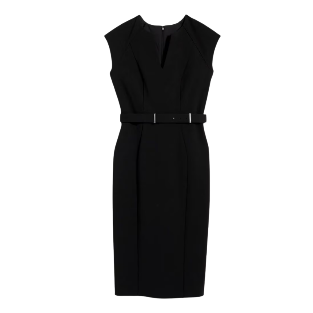White House Black Market Black Sleeveless Dress