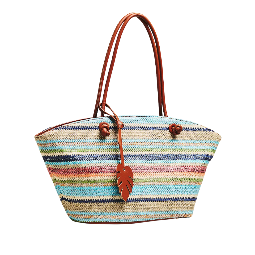 Aota Woven Multicolor Tote Bag