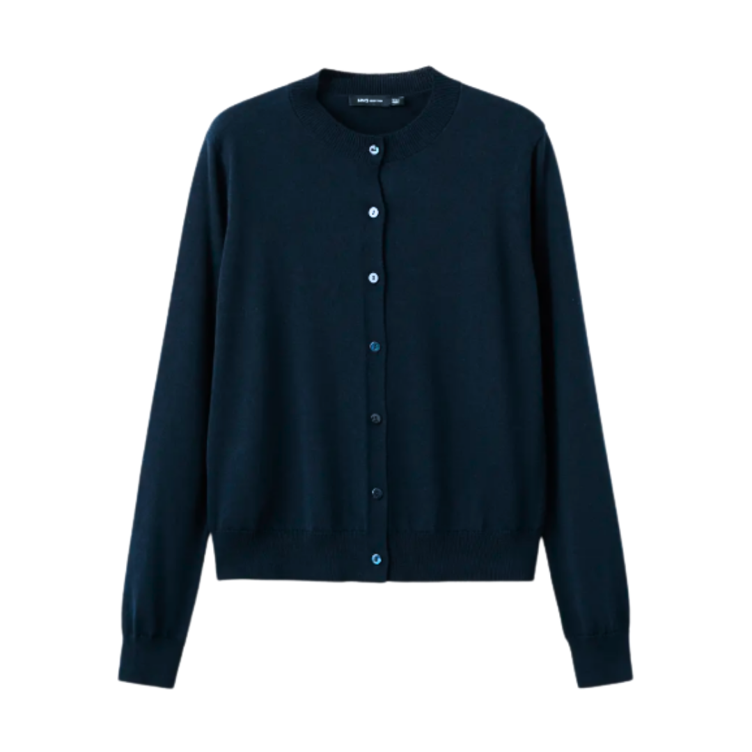 MANGO Navy Cardigan