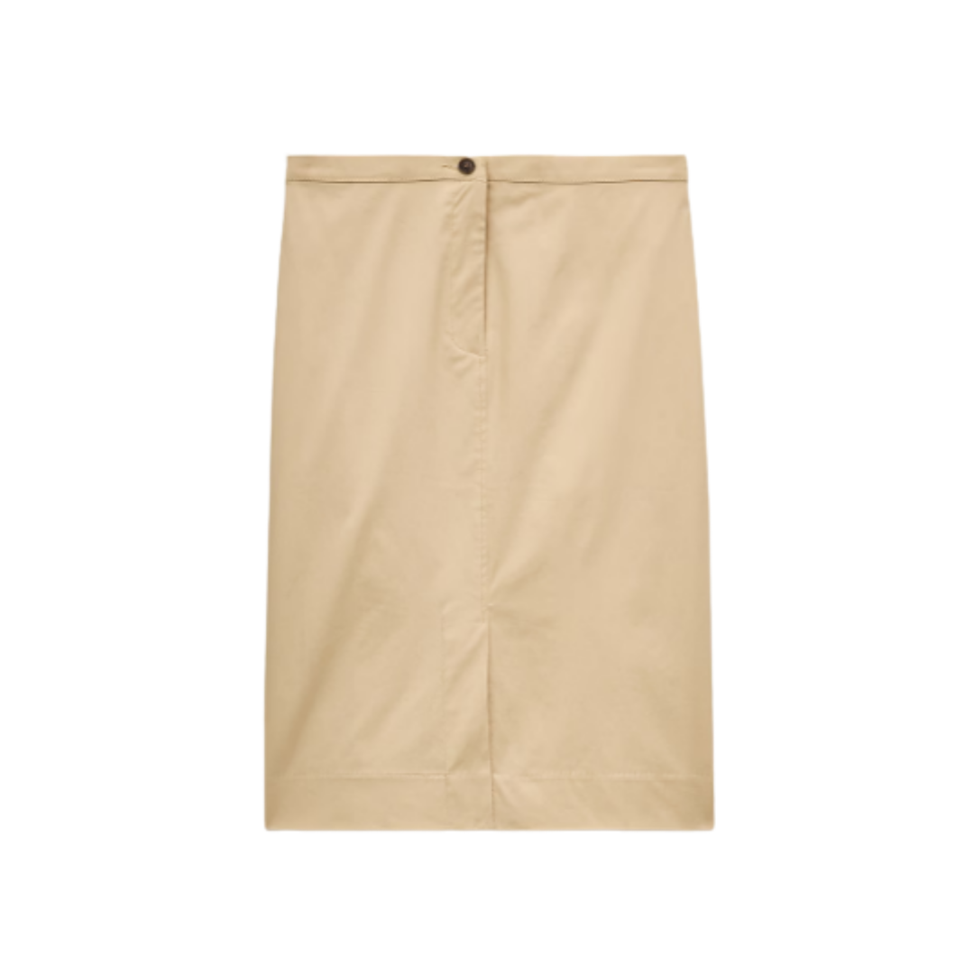 J.Crew Khaki Midi Skirt