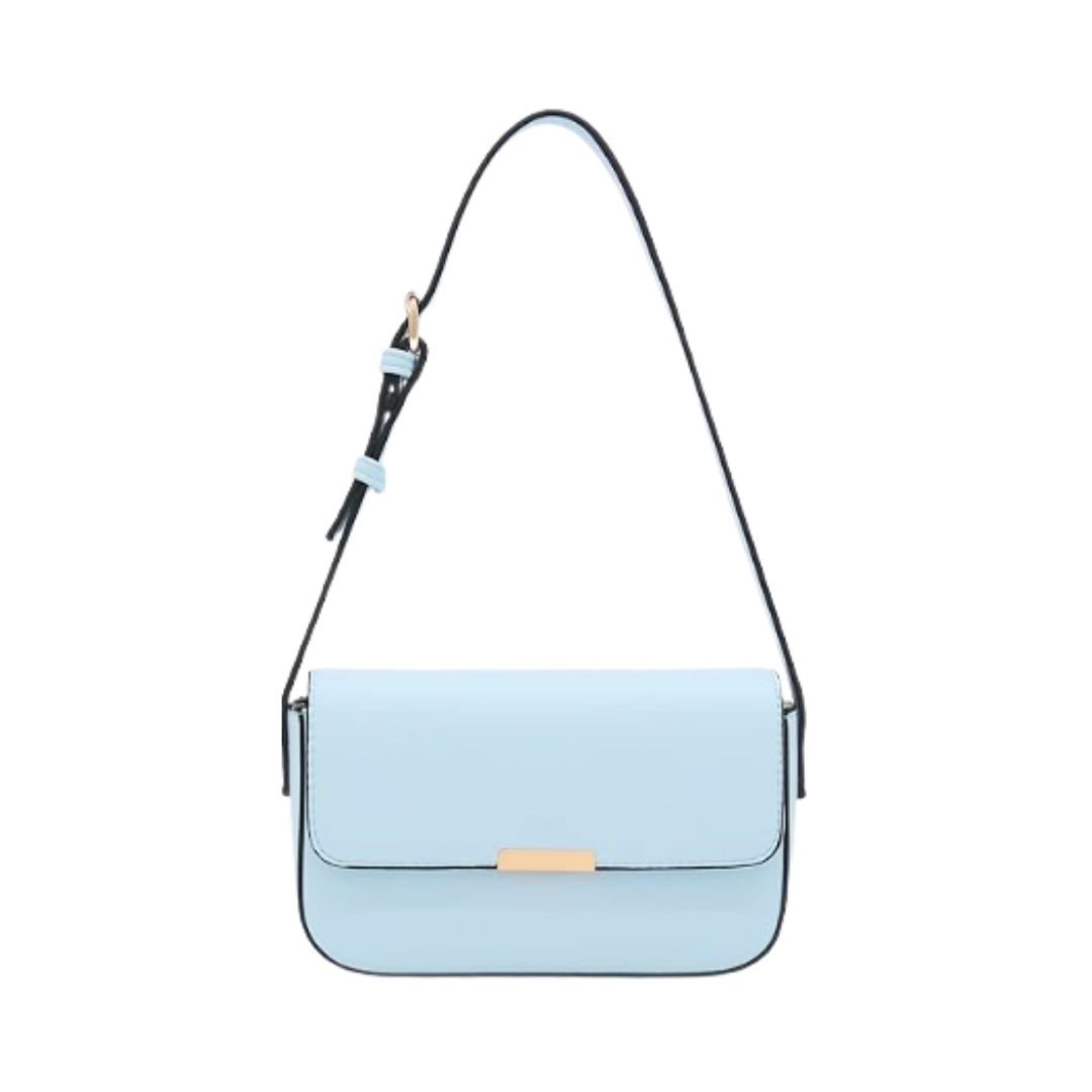 Fashion Puzzle Vegan Leather Flap Shoulder Bag