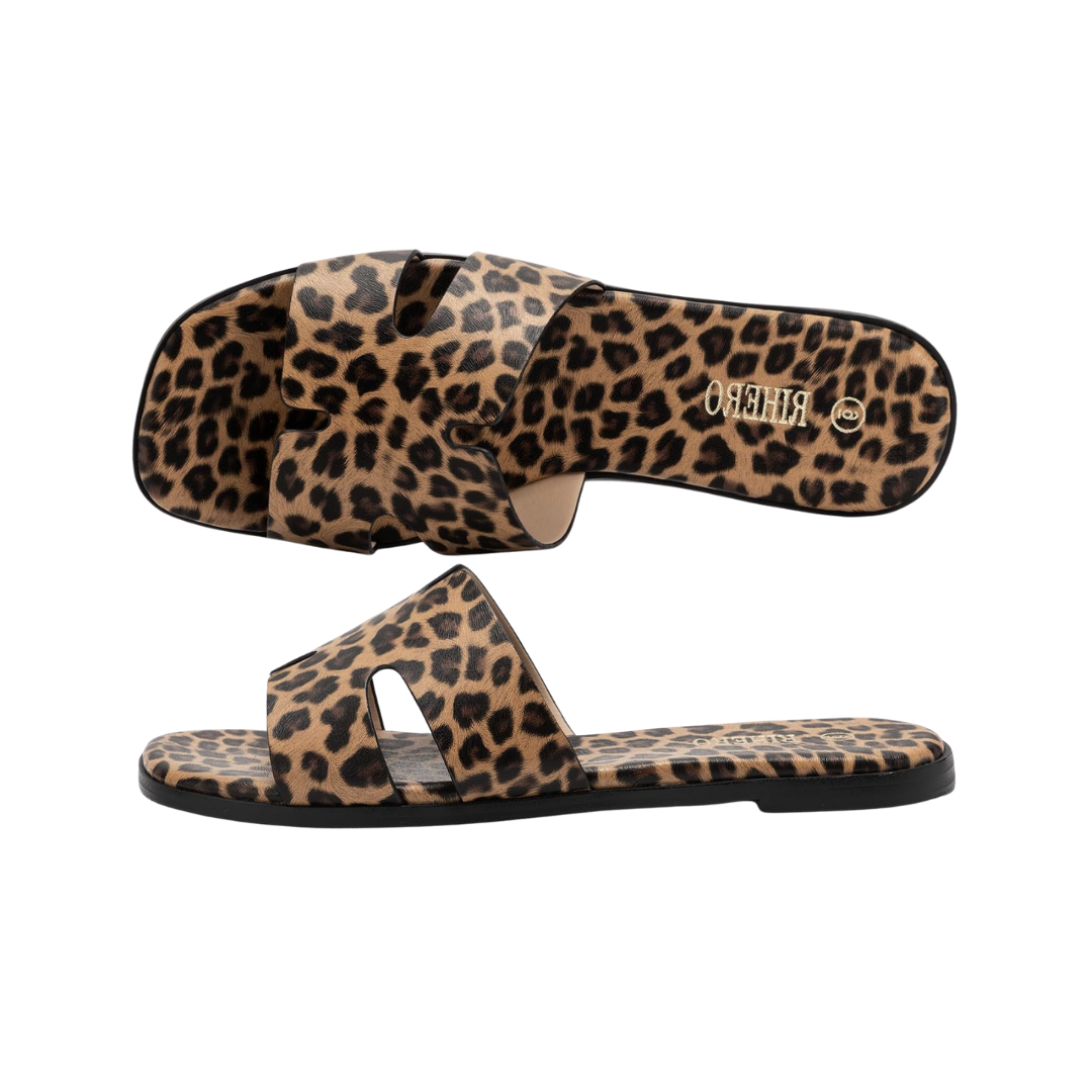 Rihero Cheetah Print Sandals