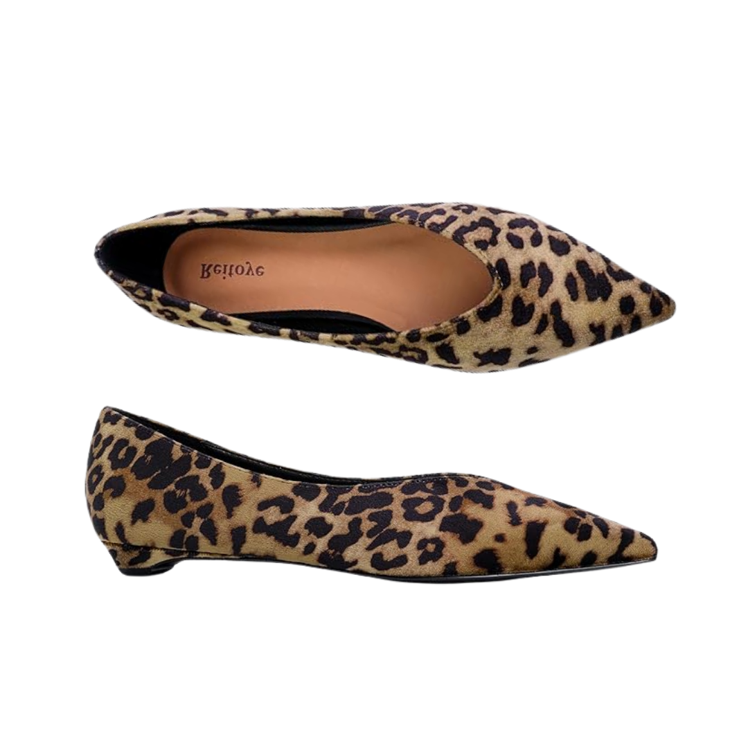 Reitoye Cheetah Print Flats