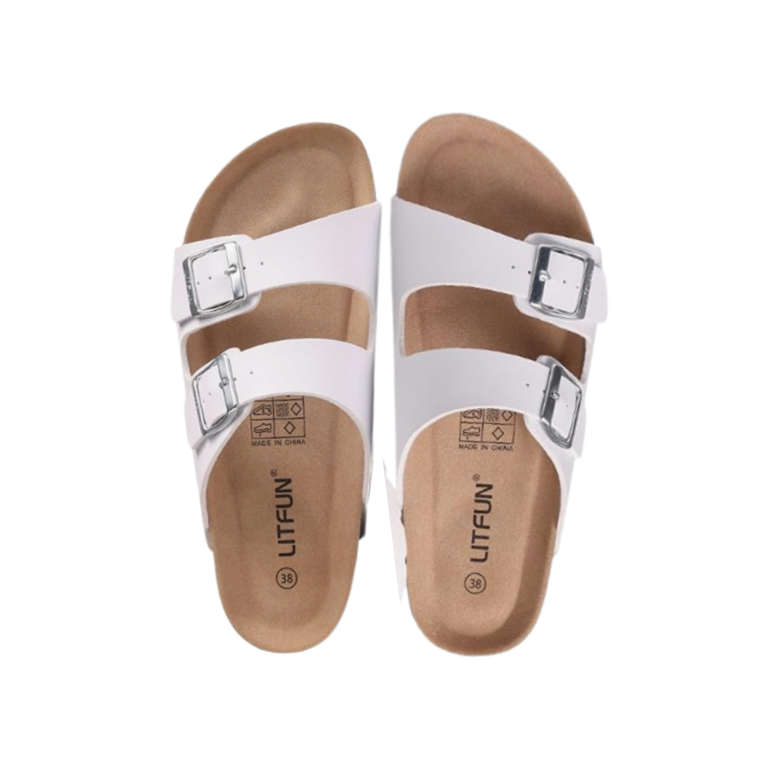 Litfun Slip-On Buckle Sandals