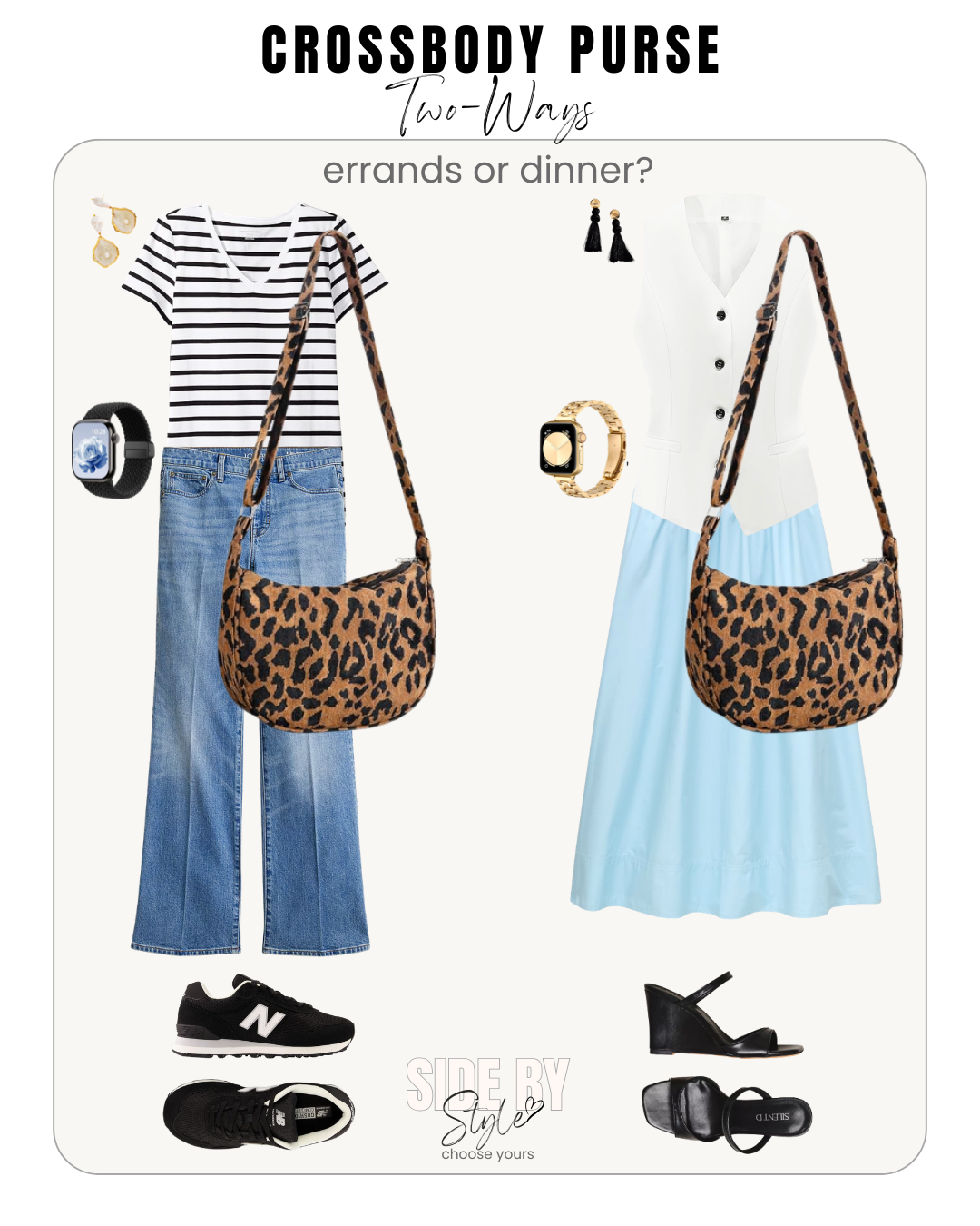 Cheetah Crossbody Purse - Errands or Dinner