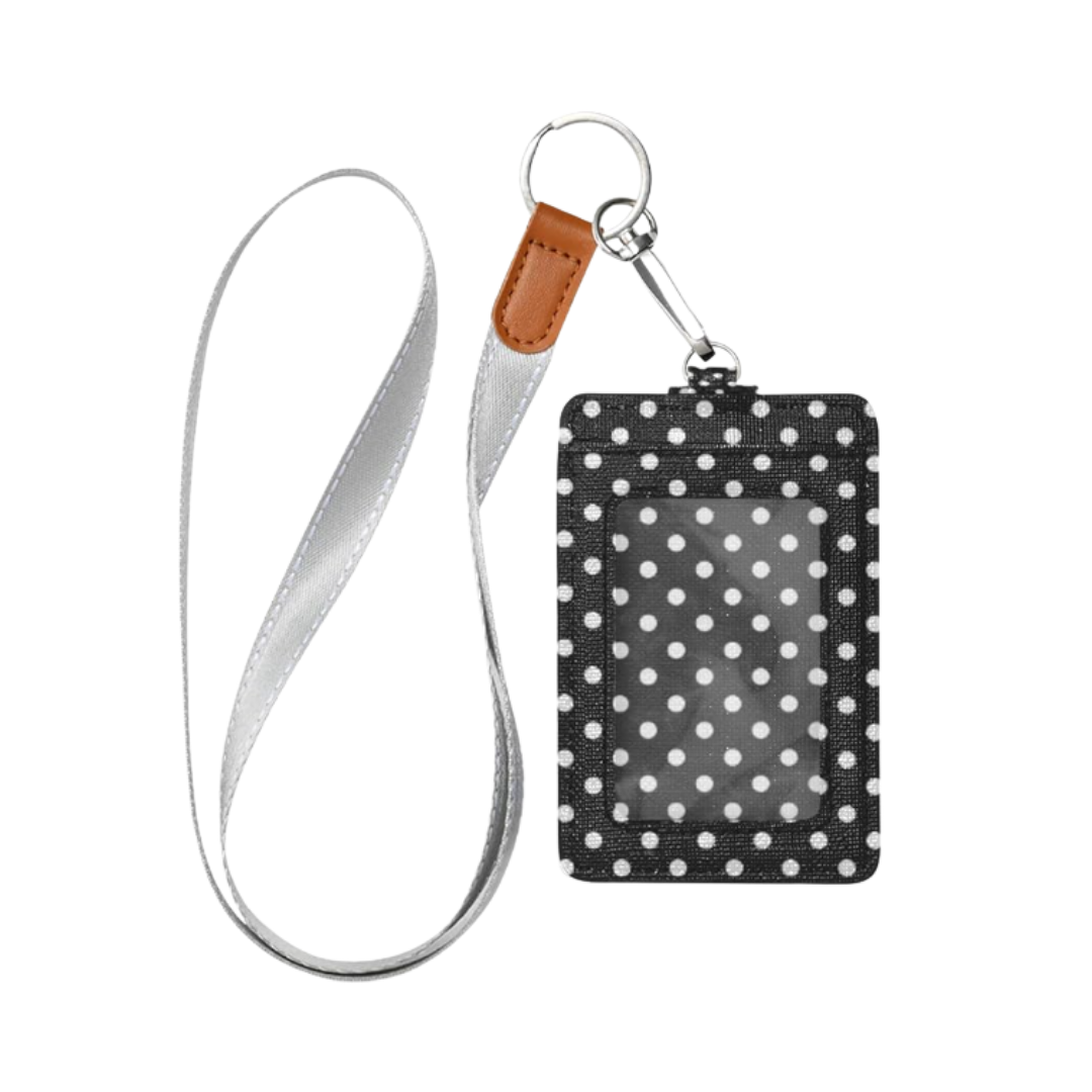 Moudou Black & White ID card holder