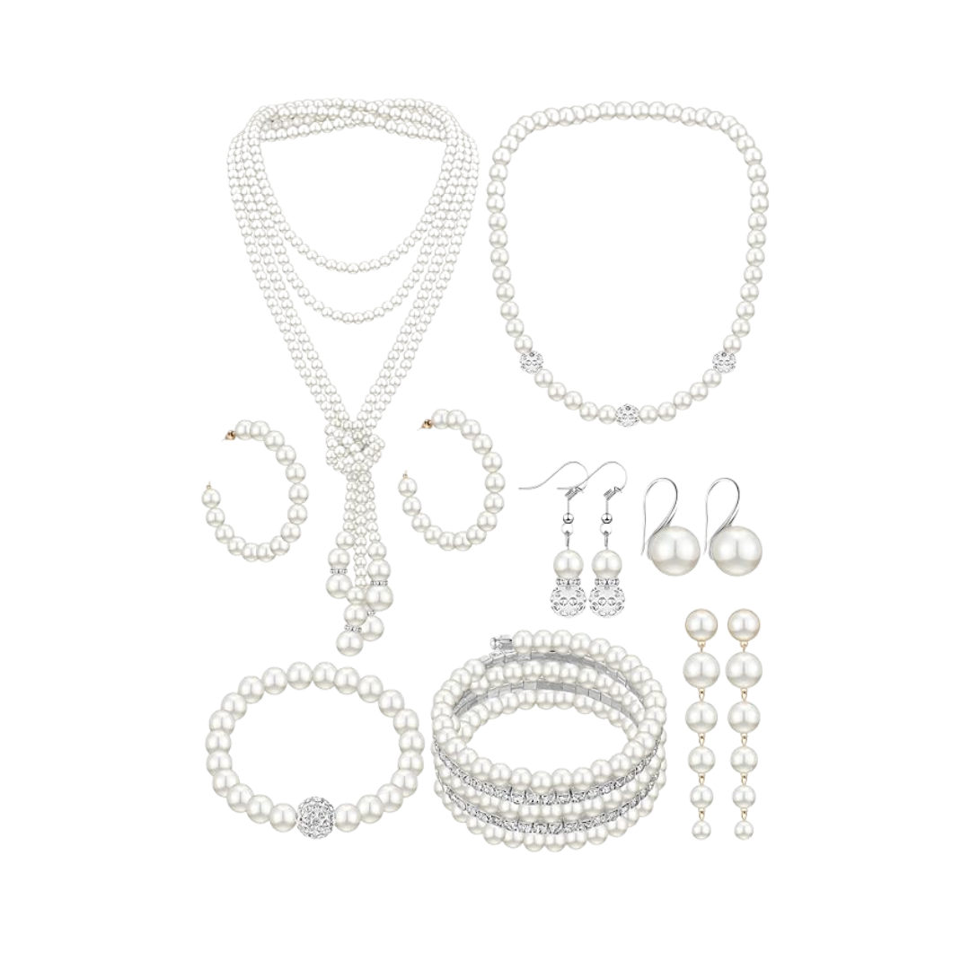 BBTO Faux Pearl Jewelry Set