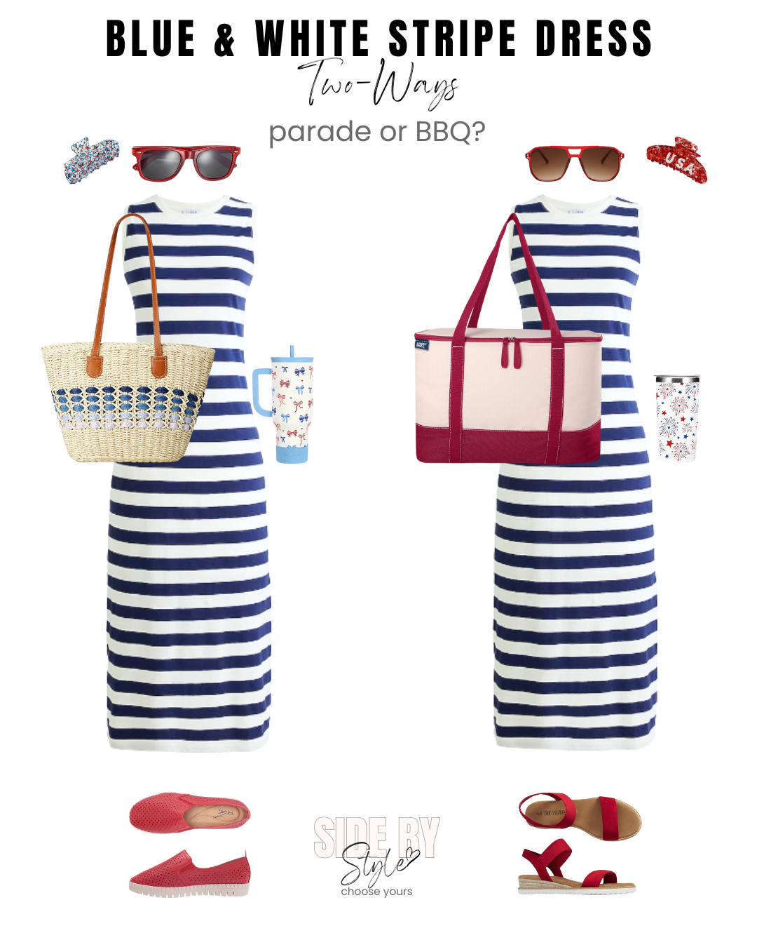 Blue & White Striped Dress - Parade or BBQ?