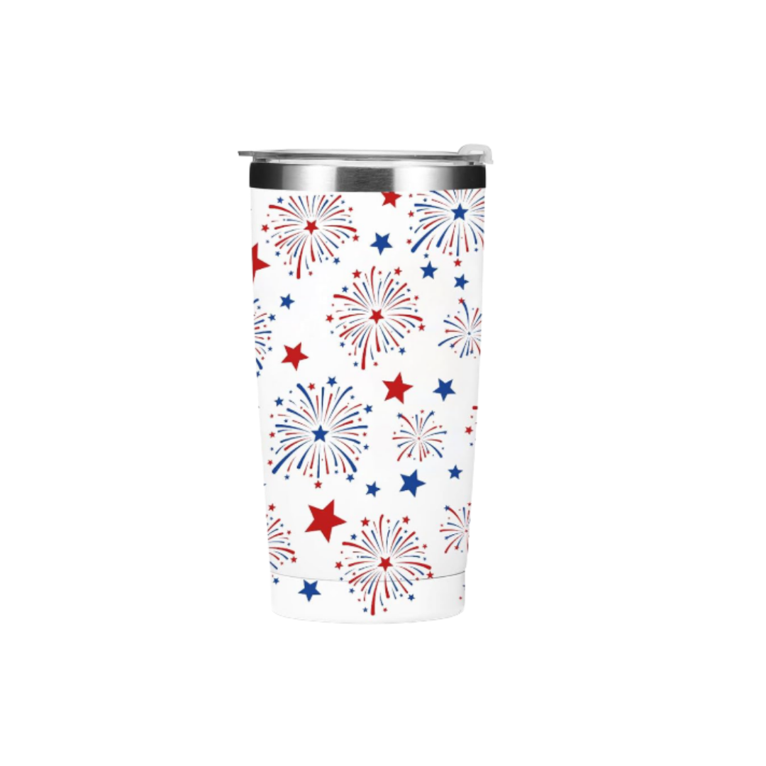NIUHILEA Fireworks Insulated Tumbler