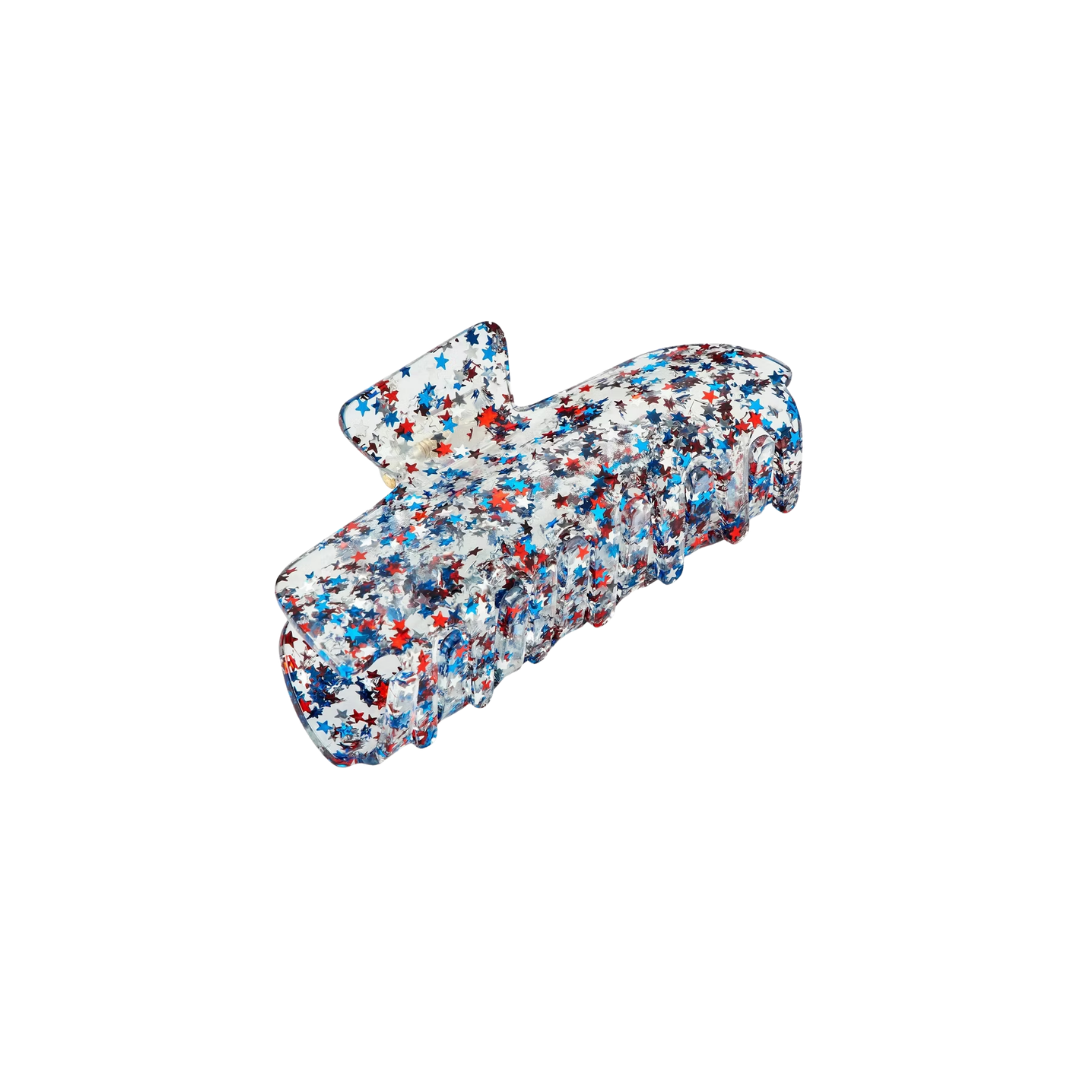Target Red, White & Blue Sparkle Hair Clip