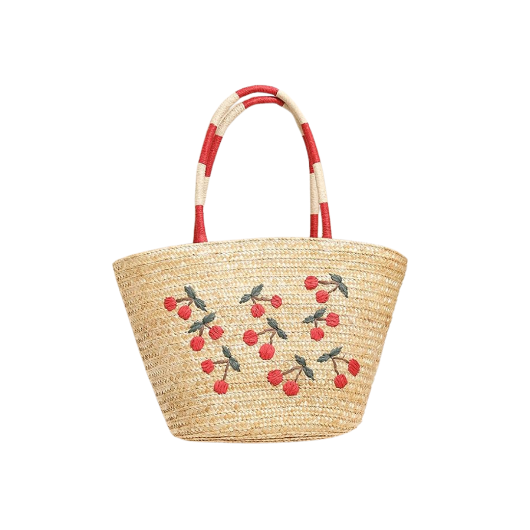 Jikfete Woven Cherry Tote
